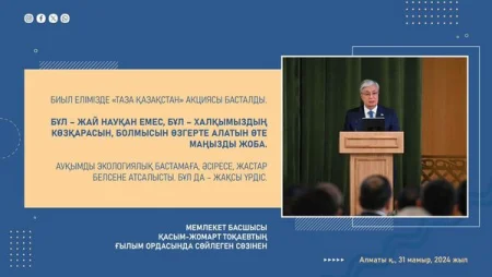 БИЫЛ ЕЛІМІЗДЕ  АКЦИЯСЫ БАСТАЛДЫ.