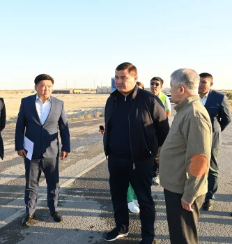 АЙМАҚ БАСШЫСЫ АУДАНДЫҚ МАҢЫЗЫ БАР ЖОЛДЫ ЖАҢҒЫРТУ ЖҰМЫСТАРЫМЕН ТАНЫСТЫ