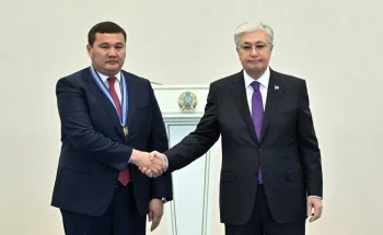 ОБЛЫС ӘКІМІ НҰРЛЫБЕК НӘЛІБАЕВ – ІІІ ДӘРЕЖЕЛІ «БАРЫС» ОРДЕНІНІҢ ИЕГЕРІ