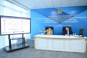 ТАМАРА ДҮЙСЕНОВА  СПОРТ МЕКЕМЕЛЕРІНІҢ БАСШЫЛАРЫМЕН КЕЗДЕСТІ