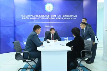 ОБЛЫС ӘКІМІ ШИЕЛІ АУДАНЫНЫҢ ТҰРҒЫНДАРЫН ҚАБЫЛДАДЫ