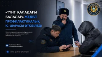 Қызылорда облысының полиция департаментінің ұйымдастыруымен 12-14 мамыр аралығында облыс көлемінде «Түнгі қаладағы балалар» жедел профилактикалық іс-шарасы өткізіледі.