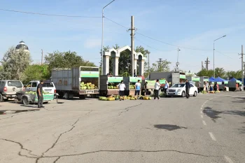 ҚАЗАЛЫДА ҚҰРЫЛТАЙ САЙЛАУЫ КҮНІ АУЫЛ ШАРУАШЫЛЫҒЫ ӨНІМДЕРІНІҢ ЖӘРМЕҢКЕСІ ҰЙЫМДАСТЫРЫЛДЫ